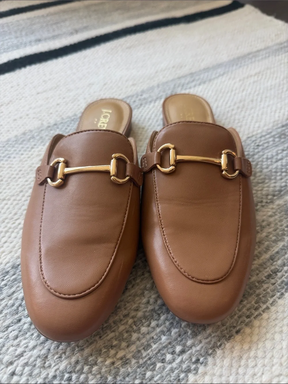 Horsebit Mule Slide Flats